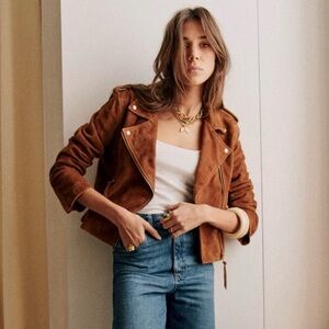 Camel Brown Suede Jacket